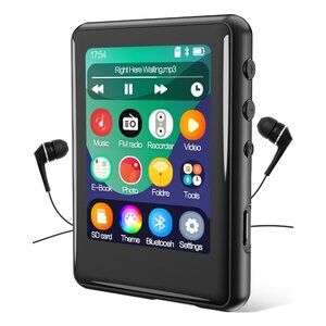 MP3 Player with Bluetooth 5.3,Tokemisc 16GB Full Touchscreen Kids Portable Music